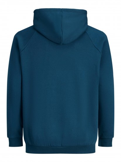 Jack & Jones Booster Hoodie Blue - Bluzy & bluzy z kapturem - Bluzy & Bluzy z kapturem 2XL-12XL
