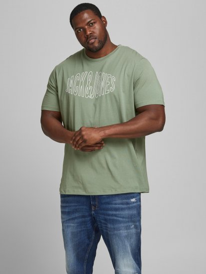 Jack & Jones Preston T-Shirt Sea Spray - Koszulki - T-shirty meskie Duże Rozmiary - 2XL-14XL