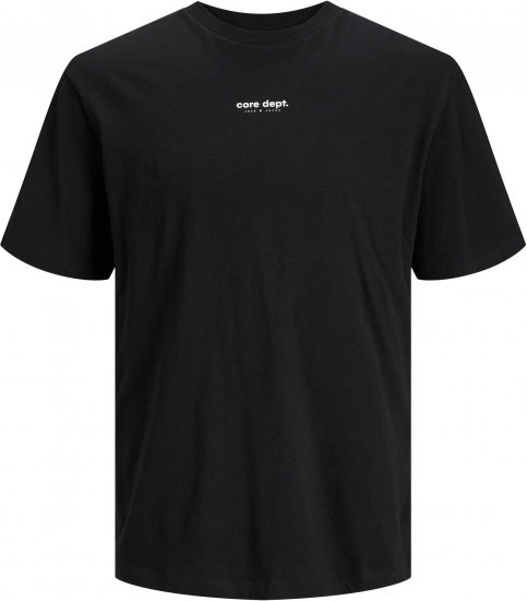 Jack & Jones JCOEDITION BERLIN T-Shirt Black - Koszulki - T-shirty meskie Duże Rozmiary - 2XL-14XL