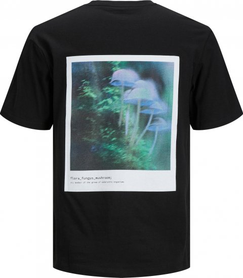 Jack & Jones JCOEDITION BERLIN T-Shirt Black - Koszulki - T-shirty meskie Duże Rozmiary - 2XL-14XL