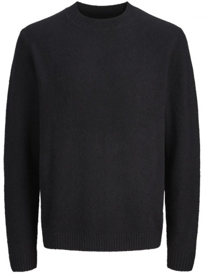 Jack & Jones Maverick Crew Neck Knitted Sweater Black - Bluzy & bluzy z kapturem - Bluzy & Bluzy z kapturem 2XL-12XL