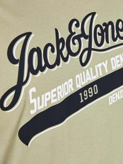 Jack & Jones JJELOGO TEE Light Green - Koszulki - T-shirty meskie Duże Rozmiary - 2XL-14XL