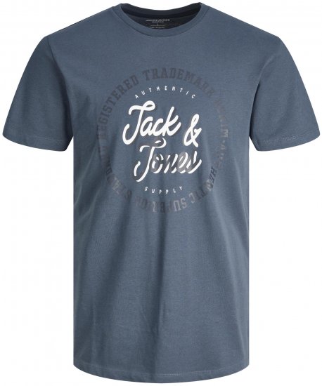 Jack & Jones JJSTAMP TEE Ombre Blue - Koszulki - T-shirty meskie Duże Rozmiary - 2XL-14XL