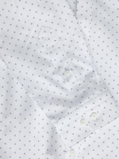 Jack & Jones JPRBLACARDIFF Print Shirt LS White - Koszule - Koszule 2XL-10XL