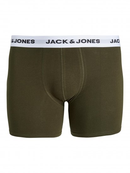 Jack & Jones BASIC White WB Trunks 5-Pack Green - Bielizna & stroje kąpielowe - Bielizna & Stroje kąpielowe 2XL-8XL