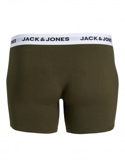 Jack & Jones BASIC White WB Trunks 5-Pack Green - Bielizna & stroje kąpielowe - Bielizna & Stroje kąpielowe 2XL-8XL