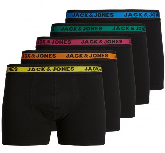 Jack & Jones JACJOSH Boxers 5-pack Black - Bielizna & stroje kąpielowe - Bielizna & Stroje kąpielowe 2XL-8XL