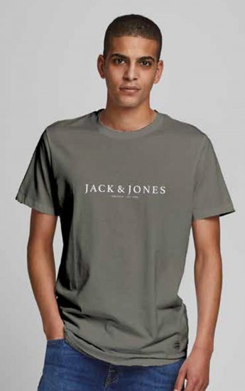 Jack & Jones JPRBLABOOSTER T-shirt Green - Koszulki - T-shirty meskie Duże Rozmiary - 2XL-14XL