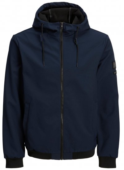 Jack & Jones JCOCLASSIC Waffle Jacket Navy Blazer - Kurtki Męskie Duże Rozmiary - Kurtki Duże rozmiary 2XL-8XL