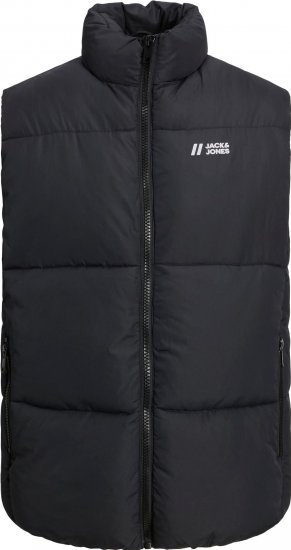 Jack & Jones JJMAX BODYWARMER black - Kurtki Męskie Duże Rozmiary - Kurtki Duże rozmiary 2XL-8XL