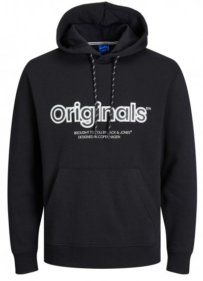 Jack & Jones JORLAKEWOOD Hoodie Black - Bluzy & bluzy z kapturem - Bluzy & Bluzy z kapturem 2XL-12XL