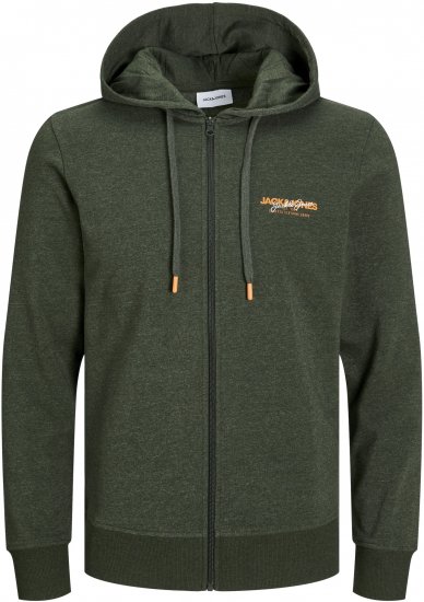 Jack & Jones ALVIS Hoodie Kombu Green - Bluzy & bluzy z kapturem - Bluzy & Bluzy z kapturem 2XL-12XL