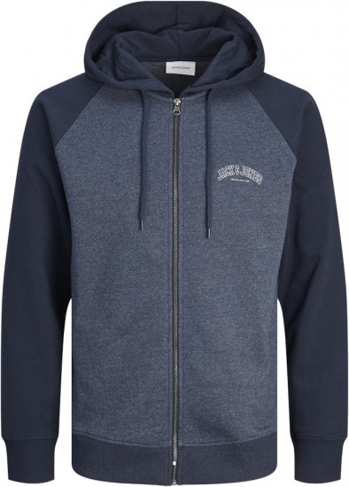 Jack & Jones Ricky Hoodie Navy Blazer - Bluzy & bluzy z kapturem - Bluzy & Bluzy z kapturem 2XL-12XL