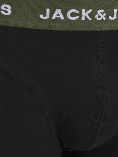 Jack & Jones JACARON Trunks 3-Pack Black - Bielizna & stroje kąpielowe - Bielizna & Stroje kąpielowe 2XL-8XL