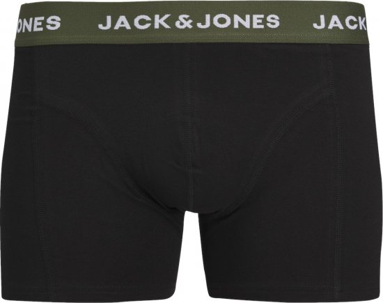 Jack & Jones JACARON Trunks 3-Pack Black - Bielizna & stroje kąpielowe - Bielizna & Stroje kąpielowe 2XL-8XL