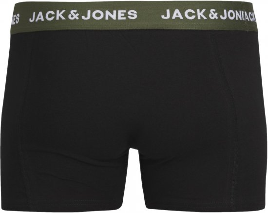 Jack & Jones JACARON Trunks 3-Pack Black - Bielizna & stroje kąpielowe - Bielizna & Stroje kąpielowe 2XL-8XL