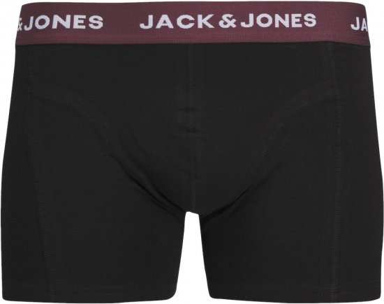 Jack & Jones JACARON Trunks 3-Pack Black - Bielizna & stroje kąpielowe - Bielizna & Stroje kąpielowe 2XL-8XL