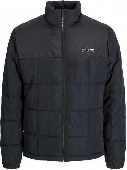 Jack & Jones BEN Windproof Jacket Black - Kurtki Męskie Duże Rozmiary - Kurtki Duże rozmiary 2XL-8XL