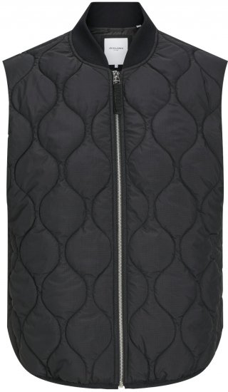 Jack & Jones JJKODA LINER VEST Black - Kurtki Męskie Duże Rozmiary - Kurtki Duże rozmiary 2XL-8XL