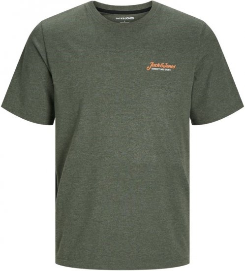 Jack & Jones ERIK T-Shirt Kombu Green - Koszulki - T-shirty meskie Duże Rozmiary - 2XL-14XL