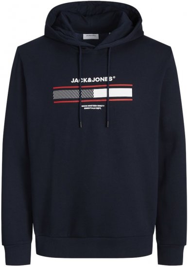 Jack & Jones South Hoodie Navy Blazer - Bluzy & bluzy z kapturem - Bluzy & Bluzy z kapturem 2XL-12XL