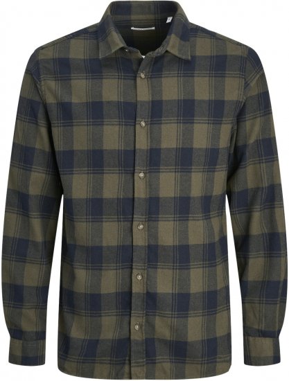 Jack & Jones JJJOSHUA Shirt Green - Koszule - Koszule 2XL-10XL