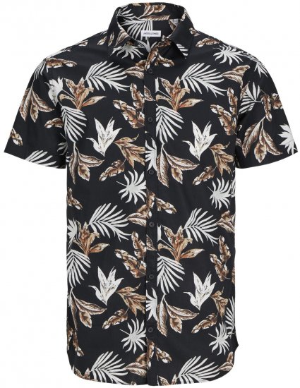 Jack & Jones JOSHUA Floral Shirt Black - Koszule - Koszule 2XL-10XL