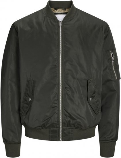 Jack & Jones OCEAN Bomber Jacket Black - Kurtki Męskie Duże Rozmiary - Kurtki Duże rozmiary 2XL-8XL