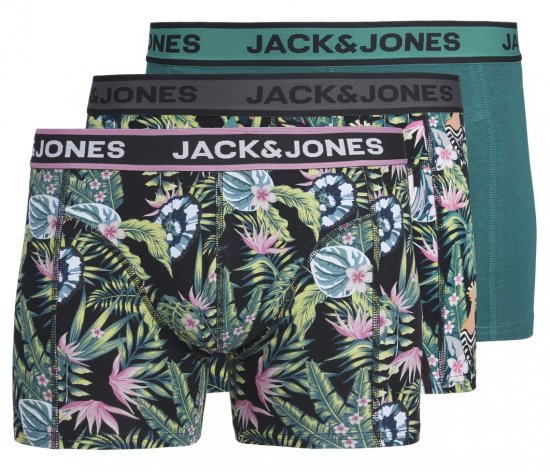 Jack & Jones JACDREW Trunks 3-Pack Multi-Colour - Bielizna & stroje kąpielowe - Bielizna & Stroje kąpielowe 2XL-8XL