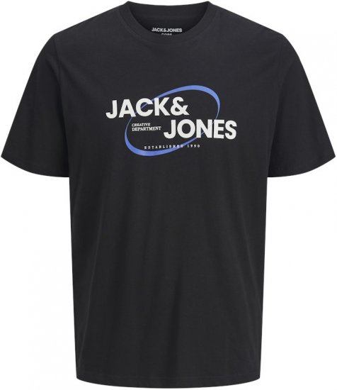 Jack & Jones RAY T-Shirt Black - Koszulki - T-shirty meskie Duże Rozmiary - 2XL-14XL
