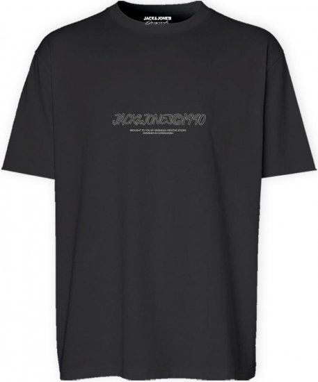 Jack & Jones JORBRONX T-Shirt Black - Koszulki - T-shirty meskie Duże Rozmiary - 2XL-14XL