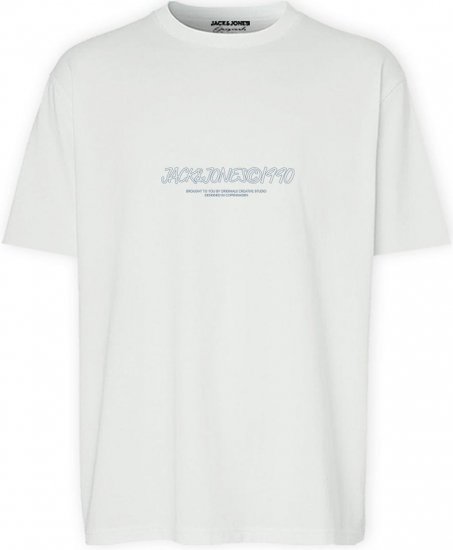 Jack & Jones JORBRONX T-Shirt White - Koszulki - T-shirty meskie Duże Rozmiary - 2XL-14XL