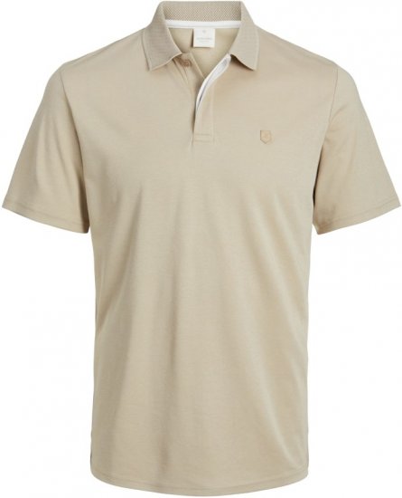 Jack & Jones Rodney Polo Shirt Fields Of Rye - Koszulki polo - Koszulki Polo 2XL-8XL