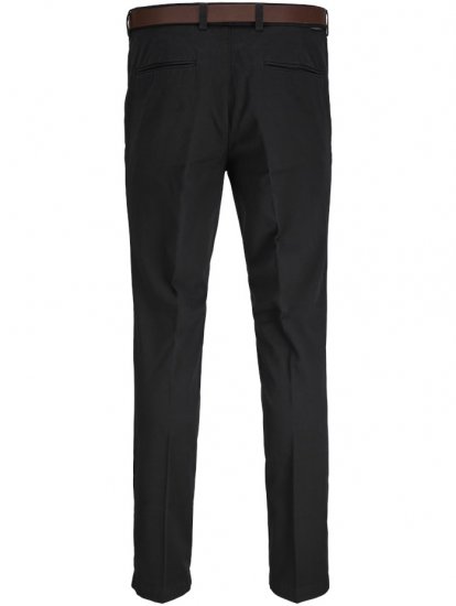 Jack & Jones Marco Franco Chino With Belt Black - Dżinsy & spodnie - Dżinsy i Spodnie - W40-W70