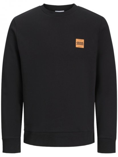 Jack & Jones Brandy Crew Neck Sweatshirt Black - Bluzy & bluzy z kapturem - Bluzy & Bluzy z kapturem 2XL-12XL