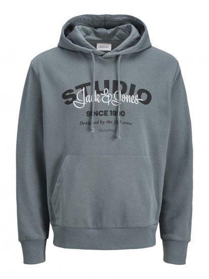 Jack & Jones Yuki Hood Sweatshirt Stormy Weather - Bluzy & bluzy z kapturem - Bluzy & Bluzy z kapturem 2XL-12XL