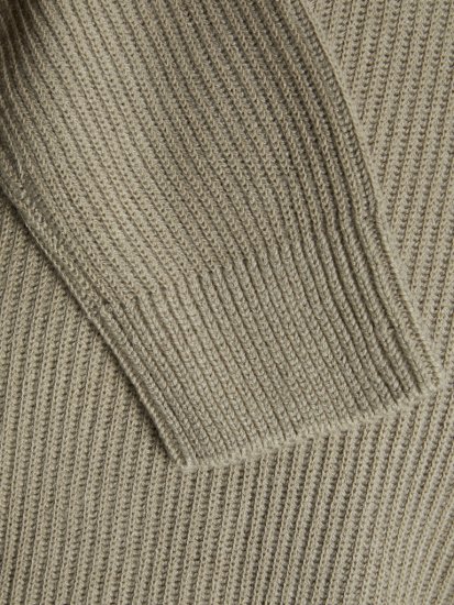 Jack & Jones Pannel Knit Half Zip Pullover Crockery - Bluzy & bluzy z kapturem - Bluzy & Bluzy z kapturem 2XL-12XL