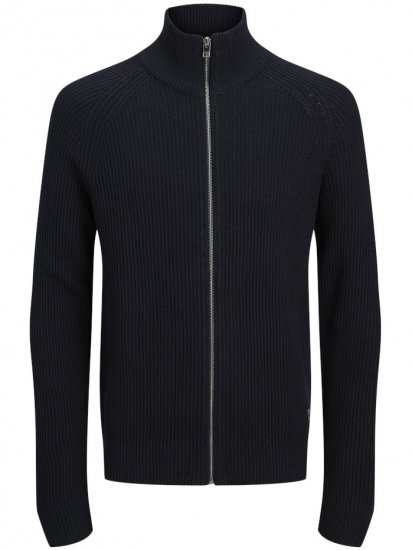 Jack & Jones Pannel Zip Knit Cardigan Sky Captain - Bluzy & bluzy z kapturem - Bluzy & Bluzy z kapturem 2XL-12XL