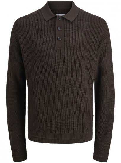 Jack & Jones Kaito Knit Polo Pullover Delicioso - Bluzy & bluzy z kapturem - Bluzy & Bluzy z kapturem 2XL-12XL