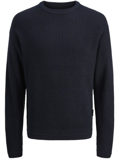 Jack & Jones Kaito Knit Crew Neck Pullover Sky Captain - Bluzy & bluzy z kapturem - Bluzy & Bluzy z kapturem 2XL-12XL