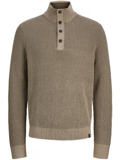Jack & Jones Ethan High Neck Knit Pullover Crockery - Bluzy & bluzy z kapturem - Bluzy & Bluzy z kapturem 2XL-12XL
