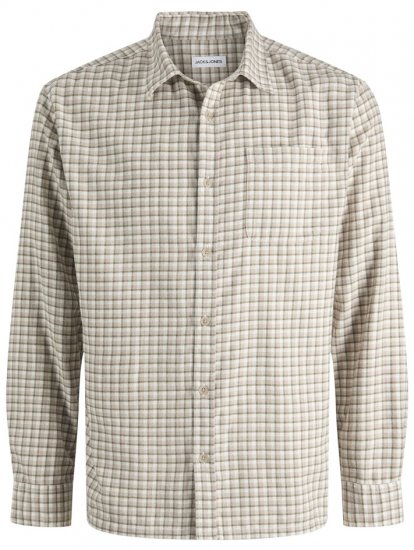 Jack & Jones Mini Check Long Sleeve Shirt Atmosphere - Koszule - Koszule 2XL-10XL