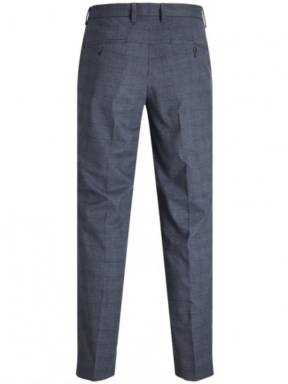 Jack & Jones Harry Pedro Formal Check Trousers Dark Navy - Dżinsy & spodnie - Dżinsy i Spodnie - W40-W70