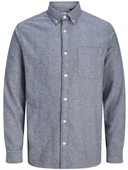 Jack & Jones Brook Twill Long Sleeve Shirt Night Sky - Koszule - Koszule 2XL-10XL