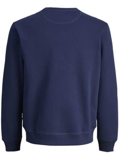 Jack & jones Norrebro Crew Neck Sweatshirt Ocean Cavern - Bluzy & bluzy z kapturem - Bluzy & Bluzy z kapturem 2XL-12XL