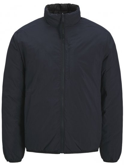 Jack & Jones Jake Quilted Reversible Jacket Dark Navy - Kurtki Męskie Duże Rozmiary - Kurtki Duże rozmiary 2XL-8XL