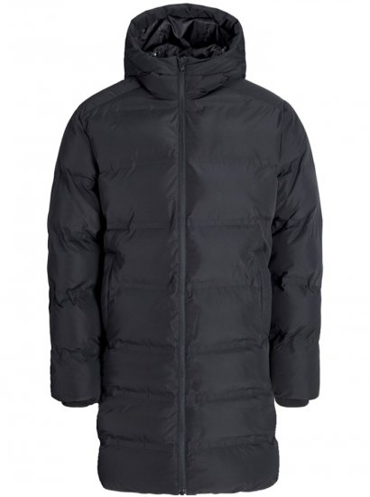 Jack & Jones Soho Long Puffer Jacket Black - Kurtki Męskie Duże Rozmiary - Kurtki Duże rozmiary 2XL-8XL