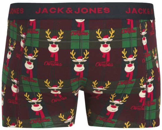 Jack & Jones Rudolph Trunks 3-Pack Dark Navy - Bielizna & stroje kąpielowe - Bielizna & Stroje kąpielowe 2XL-8XL
