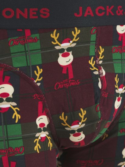 Jack & Jones Rudolph Trunks 3-Pack Dark Navy - Bielizna & stroje kąpielowe - Bielizna & Stroje kąpielowe 2XL-8XL