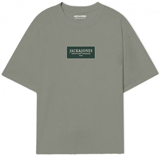 Jack & Jones Greene Crew Neck T-Shirt Seagrass - Koszulki - T-shirty meskie Duże Rozmiary - 2XL-14XL